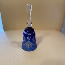 Blue Glass Bell Antique 