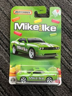 Matchbox Green Mike and Ike Dodge Challenger SRT8 – Brand New | Promotional Edition