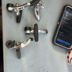 M-737 Shimano X2 Vintage Rare Cantilever Brakes , Aztec , Uk Pads, American Locking Posts , Like New Condition 