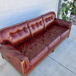 Schafer brothers Leather Sleeper Sofa 