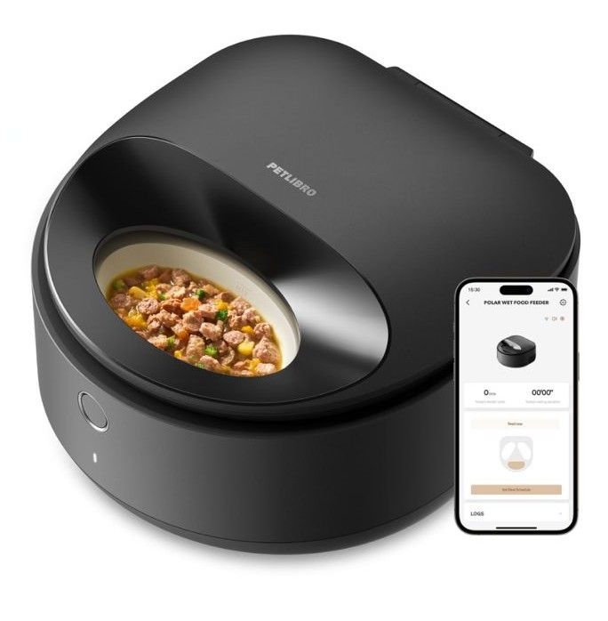 PETLIBRO Automatic Cat Feeder Wet Food Refrigerated New Upgraded APP Control,3 Days Freshness 3 Meals,Semiconductor Cooling&Quick Chills Wet Food Disp