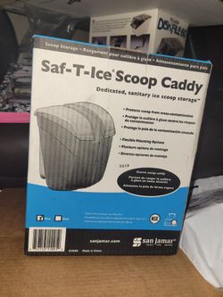 San Jamar Saf-T Ice Scoop Sanitary Storage Caddy NEW