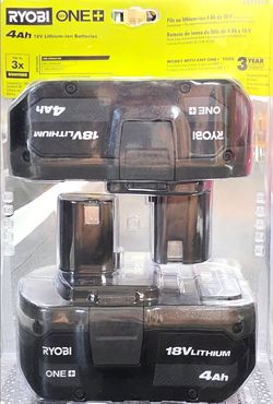 Ryobi 18v 4ah battery pack