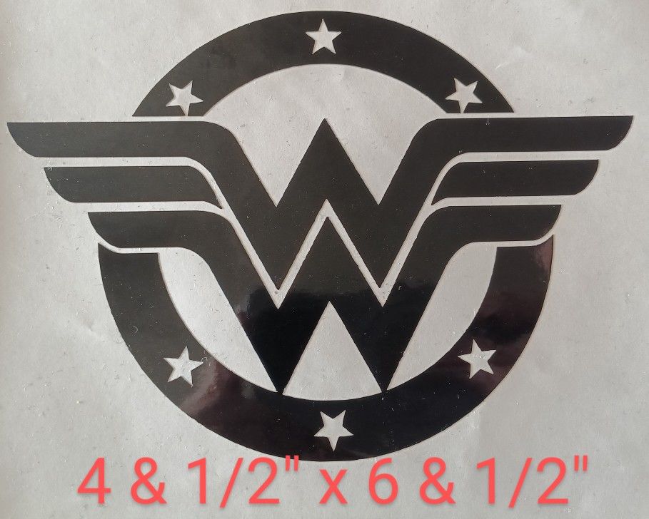Wonder Woman Permanent Vinyl Decal