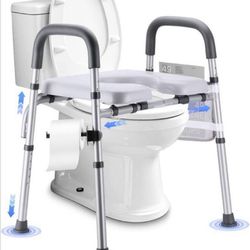 Brand New Raised Toilet Seat with Handles