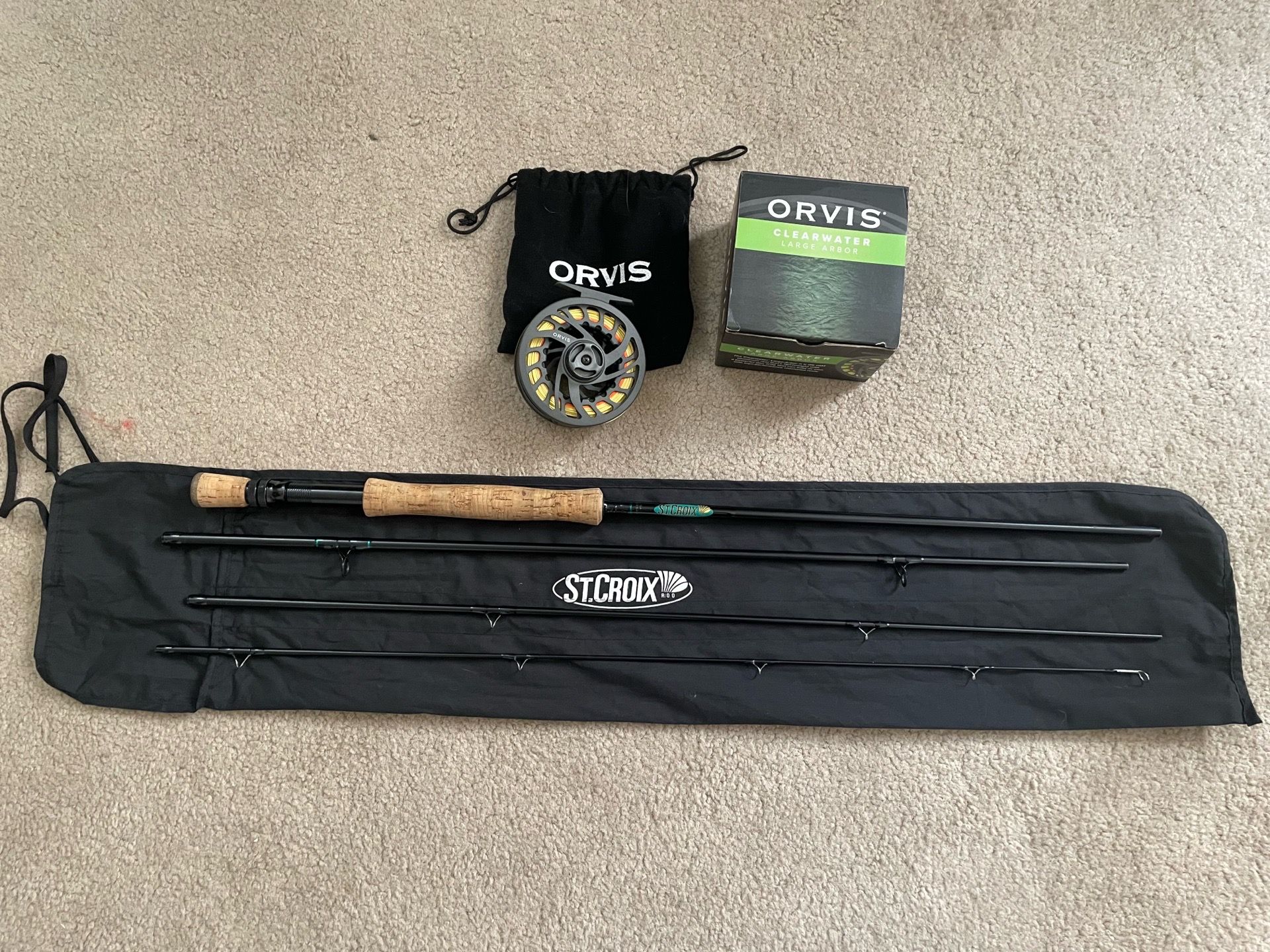St Croix Flyrod and Orvis fly reel