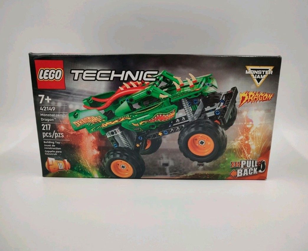 LEGO Technic 42149 Monster Jam Dragon 2-in-1 Brick Monster Trucks NEW Sealed