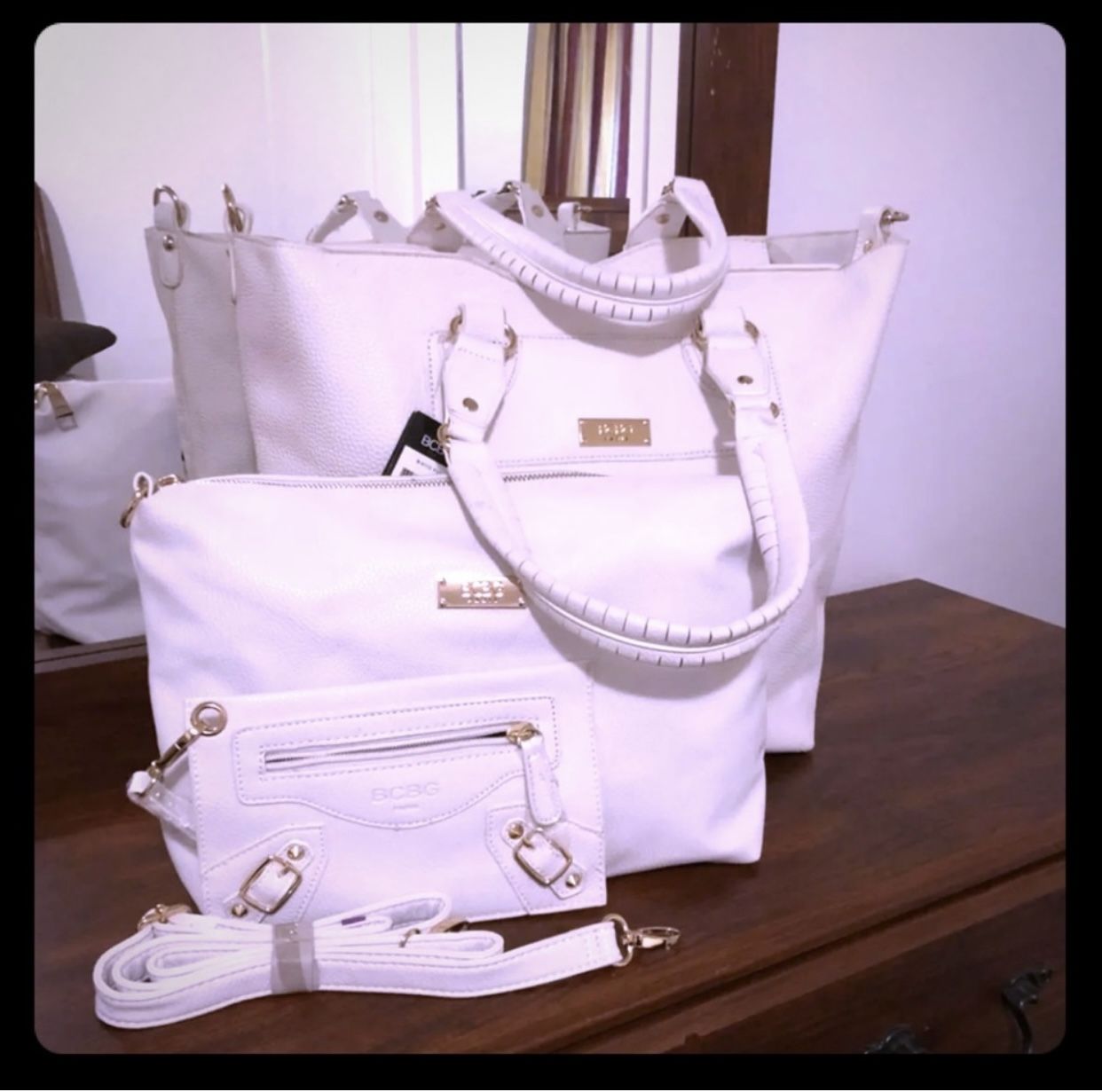 New BCBG Bag Set Purse Accessories Shoulder Bag