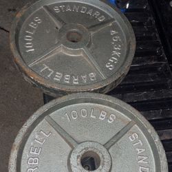 100lb Pair Of Workout Plates 