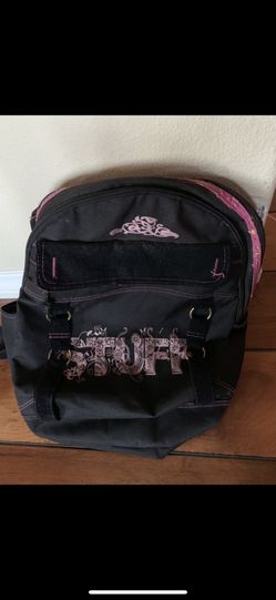 Pink and Black Backpack