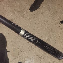 Black Wooden Baseball Bat 