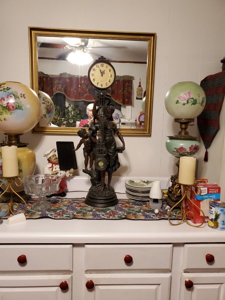 Antique, Pendulum Clock,