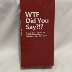 WTF Did You Say?!? Party Game 3 To 17 Players Ages 18+