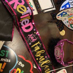 Retired party supplies