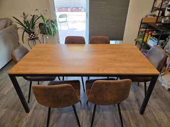 Dining table and chairs