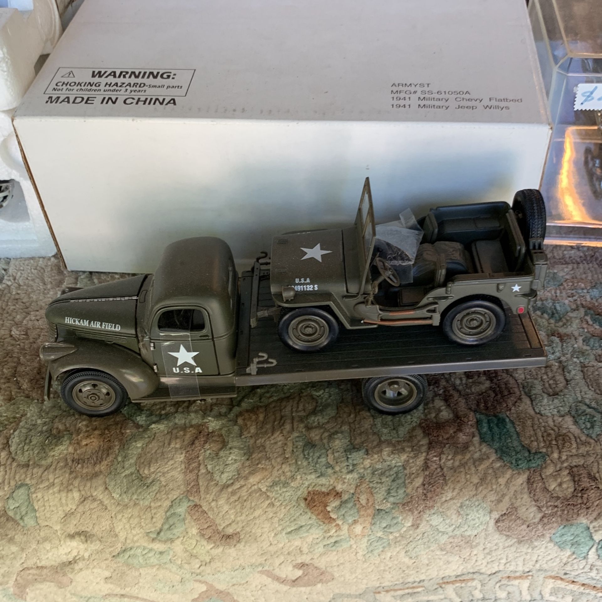 1941 Military Chevy Flatbed, 1941 Military Jeep Willys