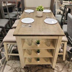 NEW 5 PC COUNTER HIGH DINING SET || SKU#HML5603-5PC