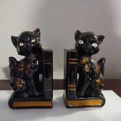 Vintage Japanese Siamese Cat Bookends