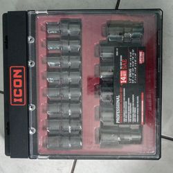 ICON
1/2 in. Drive SAE Impact Swivel Socket Set, 14 Piece