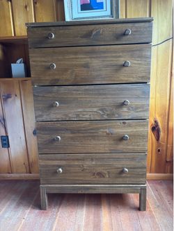 Wooden dresser 5-drawer