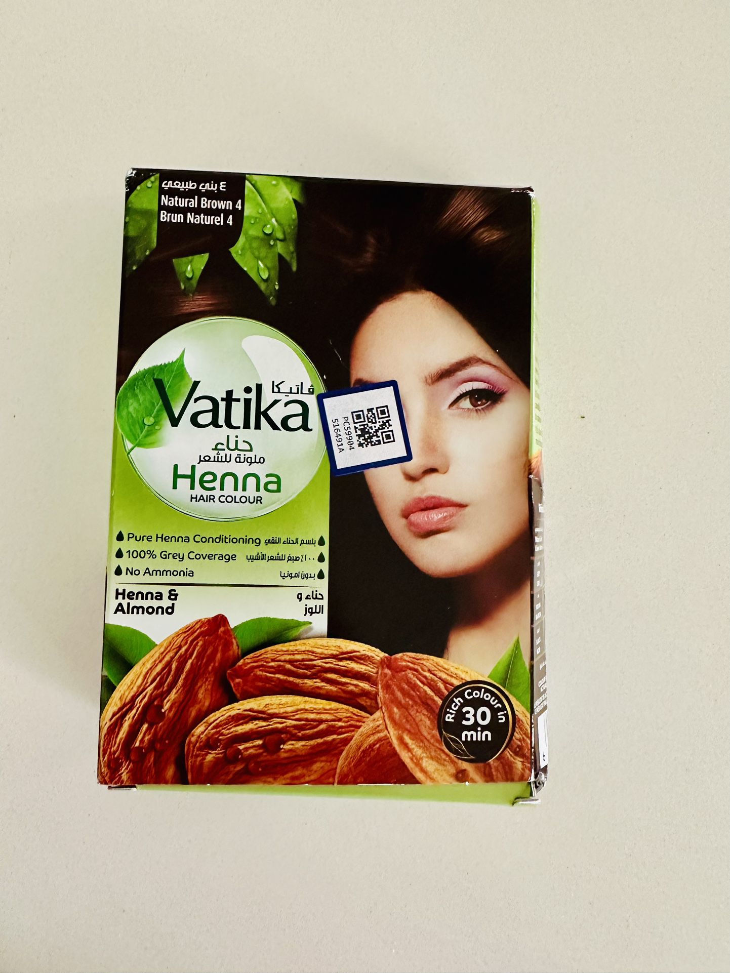 Vatika Henna Hair Color-Ammonia free-Natural Brown