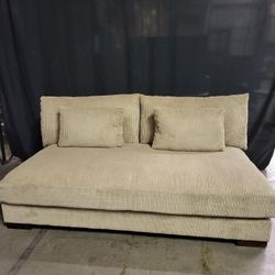 New Beige Corduroy Fabric Sofa