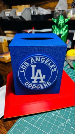 Dodgers Tissue Box Cover