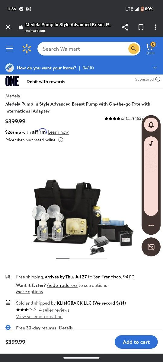 NIB Medela Breast Pump With Tote Bag (Everything You Need )!