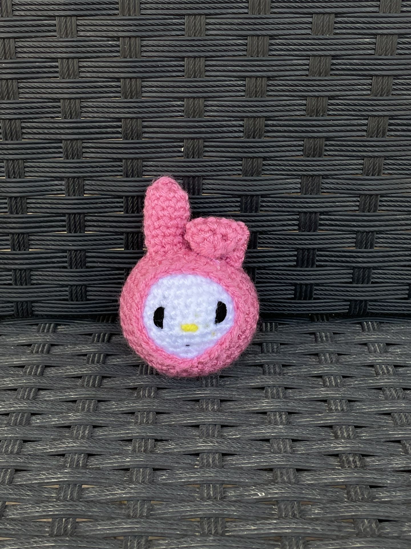 My Melody Crochet Keychain
