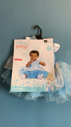 HALLOWEEN DISNEY PRINCESS CINDERELLA BABY INFANT SIZE 6-12 MONTHS AND KIDS SIZE XS 4-5 COSTUME