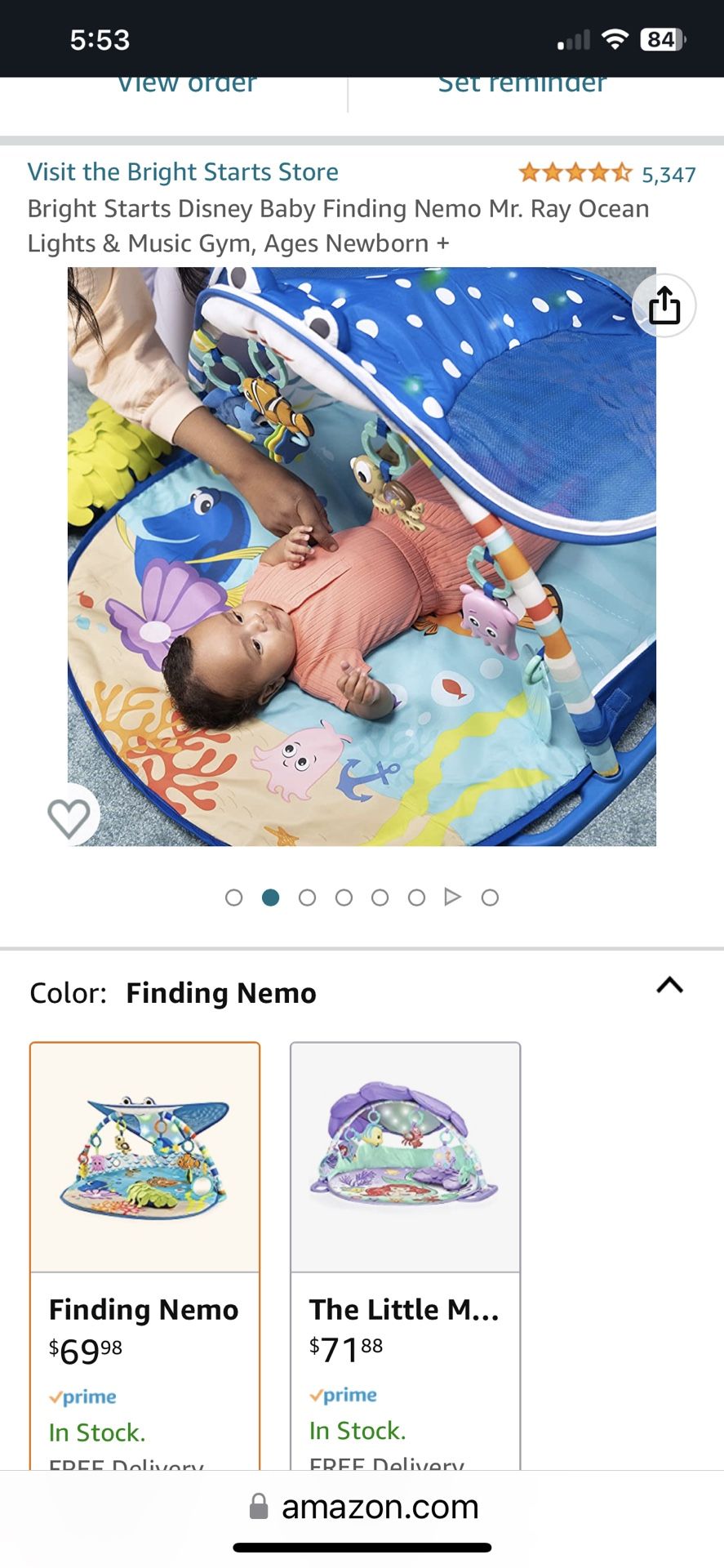 Bright Starts Disney Baby Activity Mat , Newborn+