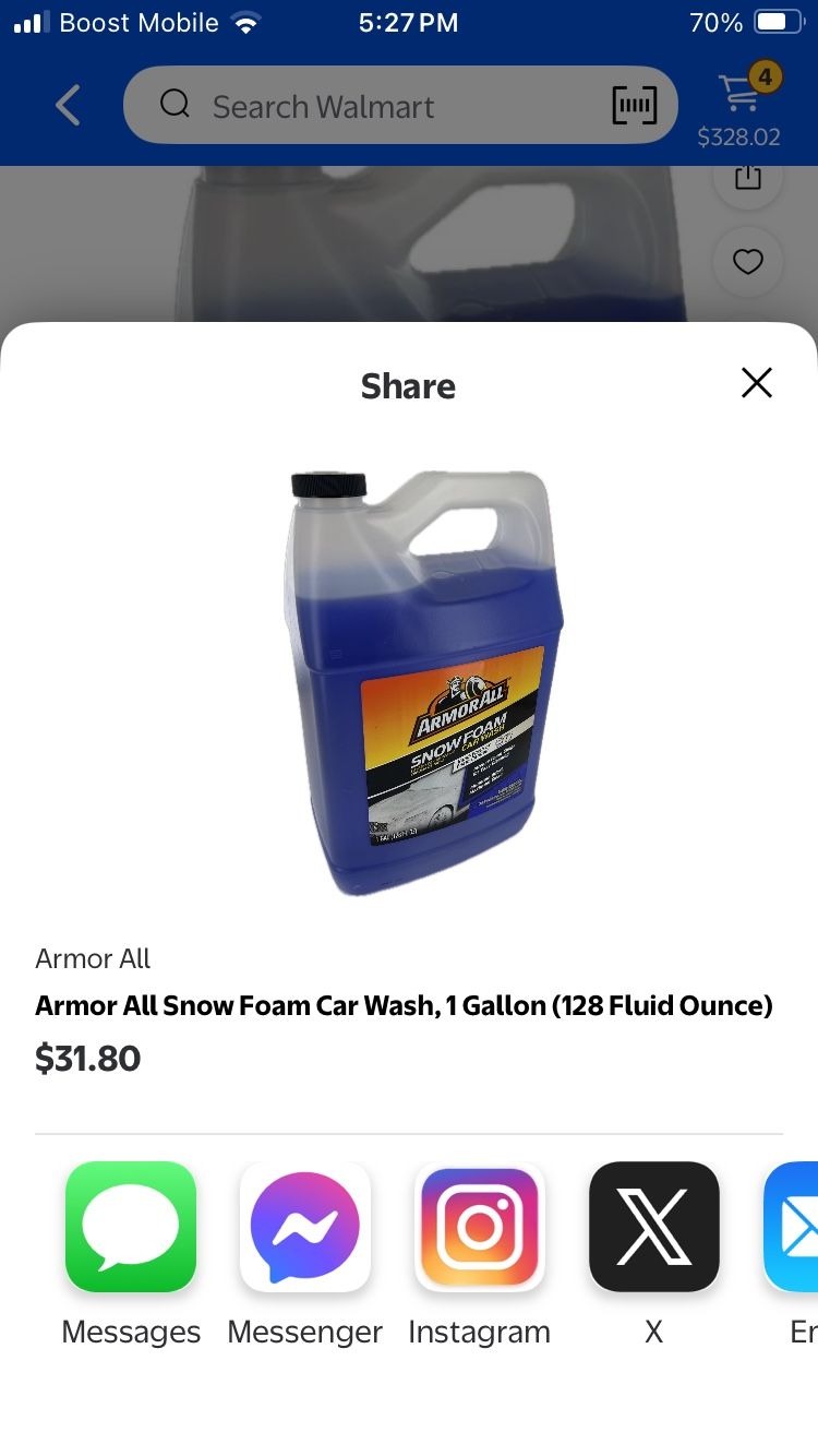 Armor All Snow Foam Car Wash 1 Gallon