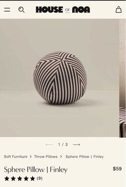 House of Noa Sphere pillow