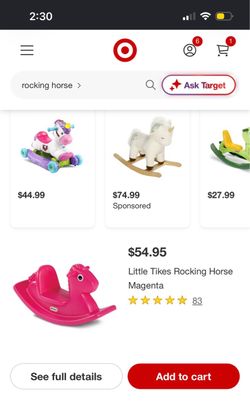 Little Tikes Rocking Horse Magenta