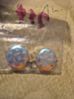 Two round glass dangles