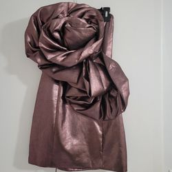 Zara Voluminous Flower Mini Dress