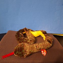 Vintage  43 inch Ty Beanie Buddy 1999 Slither Camo Snake-$20