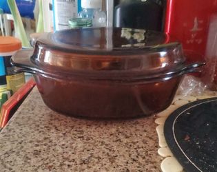 Anchor Hocking Brown Glass Casserole Dish with Lid