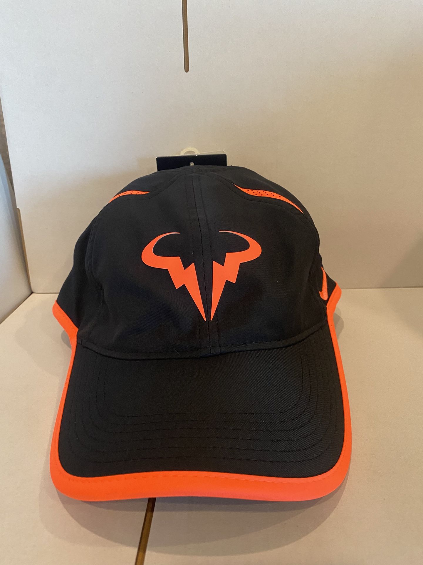 Nike Rafael Nadal Featherlight Hat Rafa Cap Hot Lava Pink Black Bull DriFit RARE