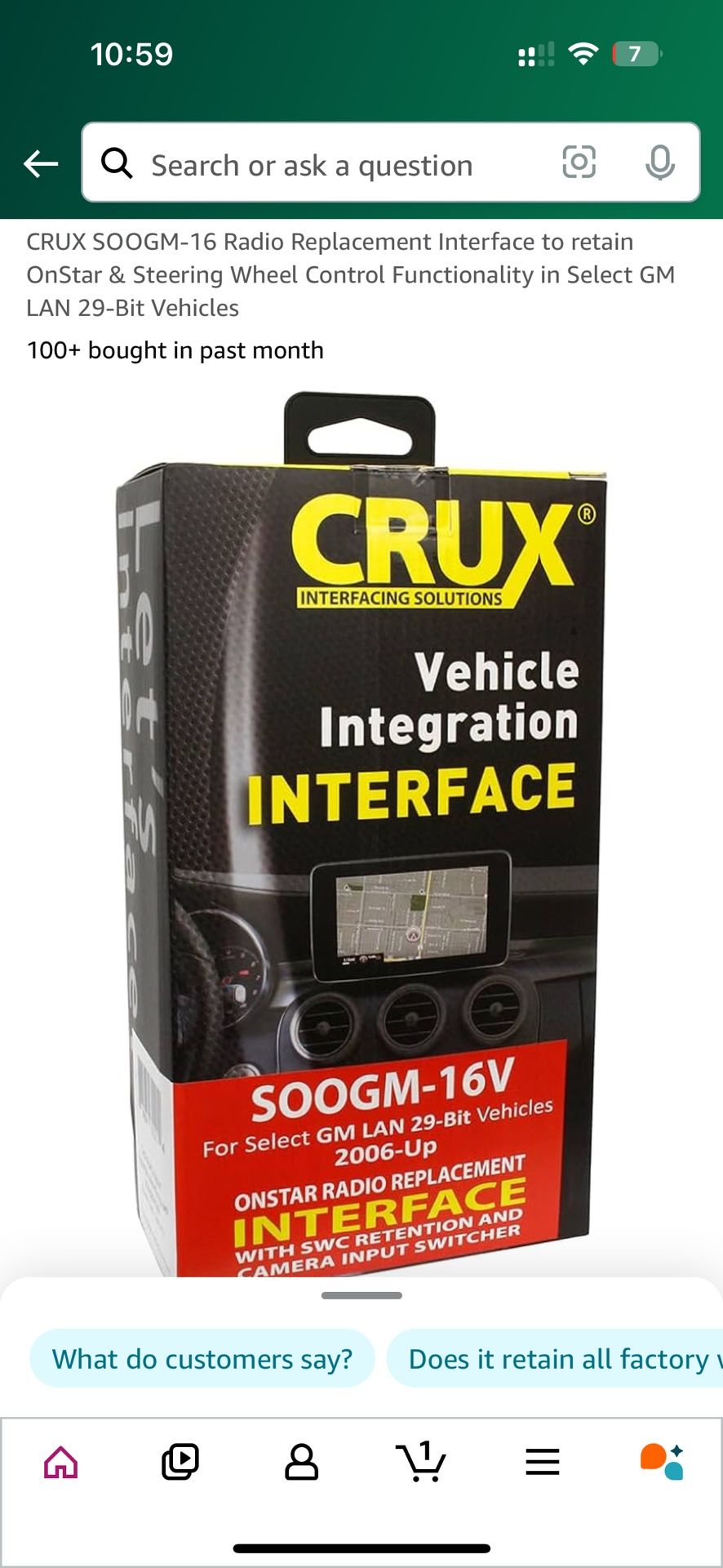 Crux Interface SOOGM-16V