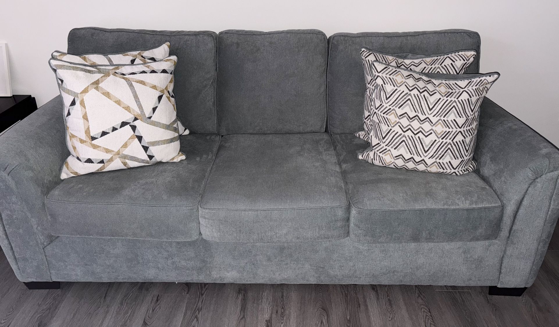 Blue Grey Large Sofa