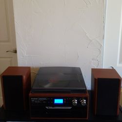 Stereo Turntable Vinyl Record CD Tape Player Encoder