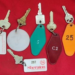 Vintage Hotel Keys 