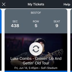 Luke Combs Concert Tickets 6/14