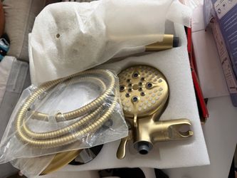 Gold shower head and attachments