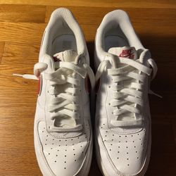 Nike Air Force 1 Low White Gym Red Size 8.5