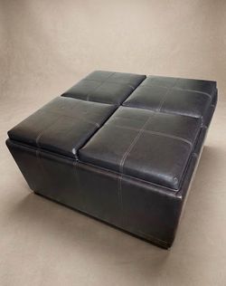 Storage Ottoman / Coffee Table with 4 Hidden Seats