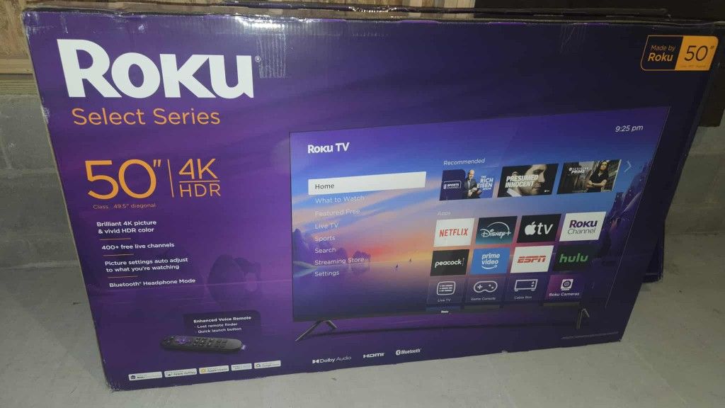 Price Firm Brandnew 50 Inch Roku  4k Smart No Trading 