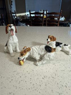Vintage Royal Doulton Terrier Dog Figurines – Made in England (Set of 3)