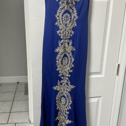 Royal Blue Long Dress